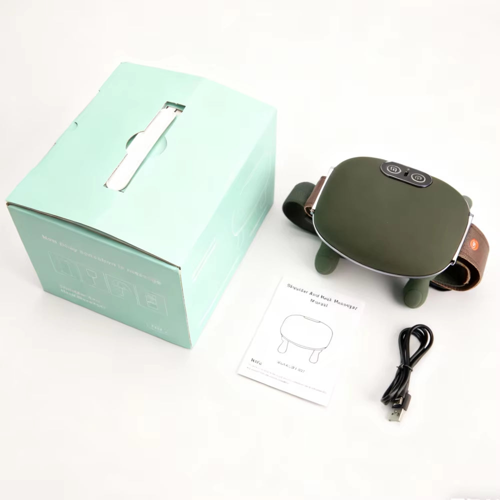 Electric Neck and Shoulder Muscle Massager Wireless Shoulder and Back Kneading Massage Shawl Neck Masajeador Relax Pain Relief