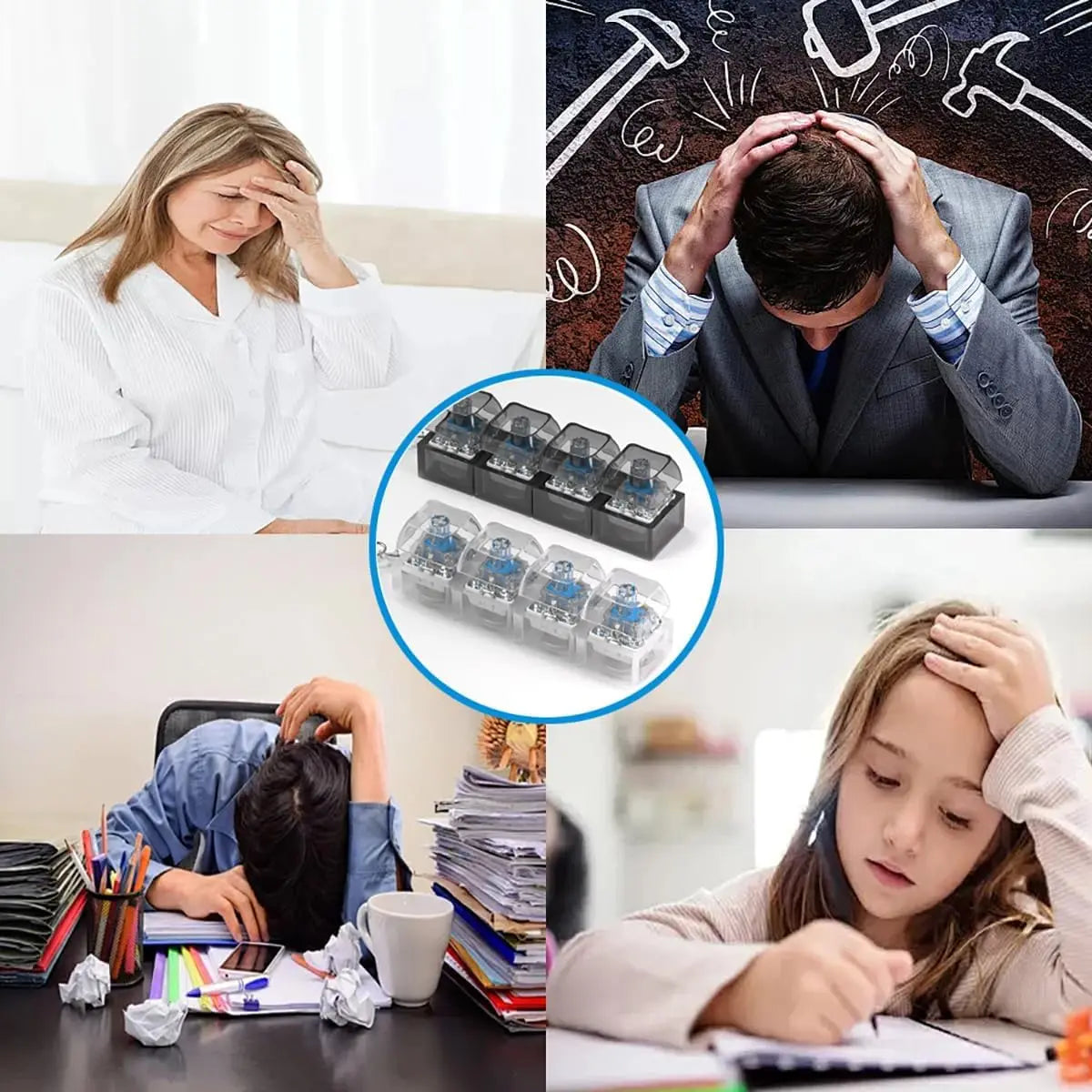 Llavero con teclado LED, juguete antiestrés para adultos