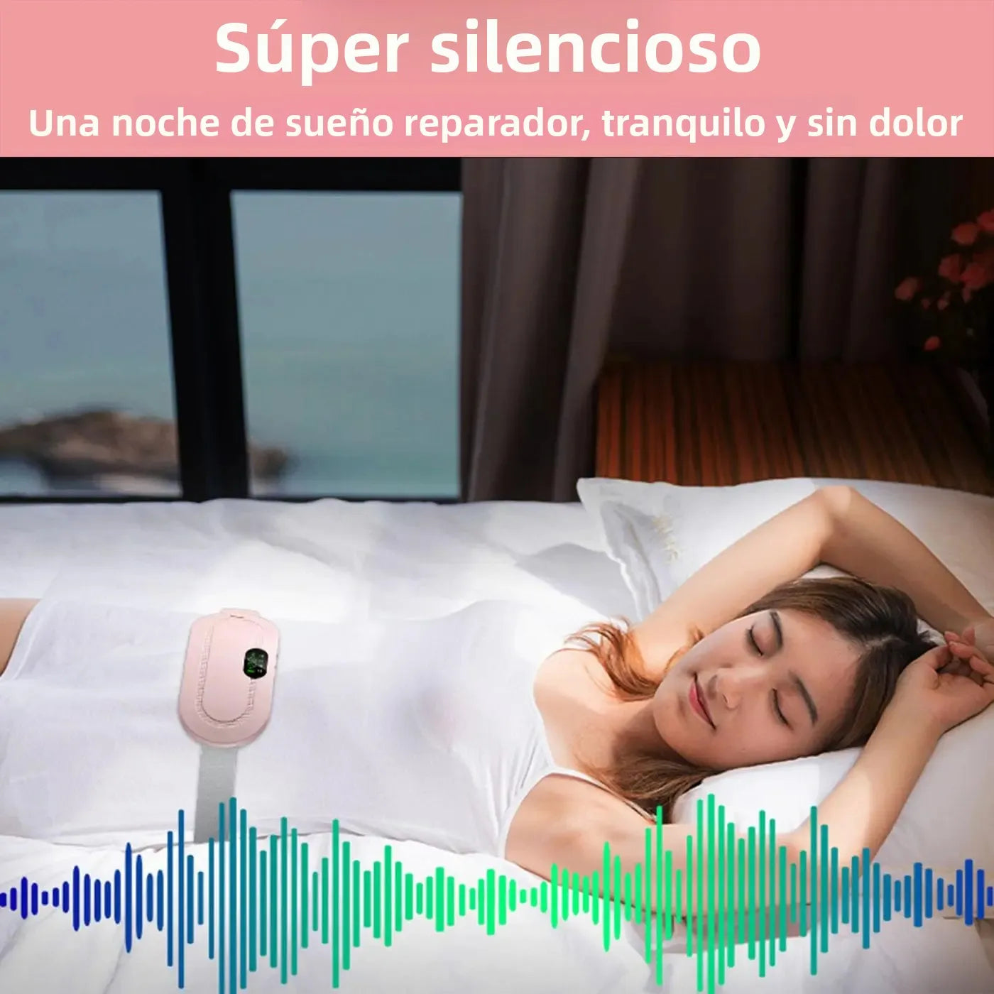 Cinturón de masaje portátil con calefacción