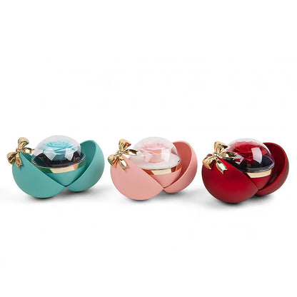 Caja de anillo de collar esférico