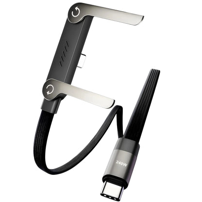 Cable cargador plegable de carga rápida 2 en 1 de 240 W